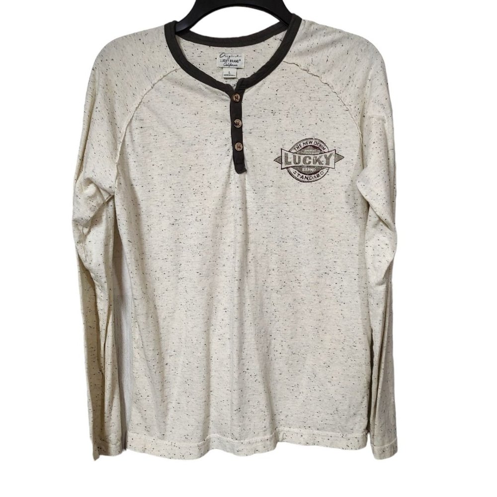 Lucky Brand Boy's Long Sleeve Shirt Size Large 10-12